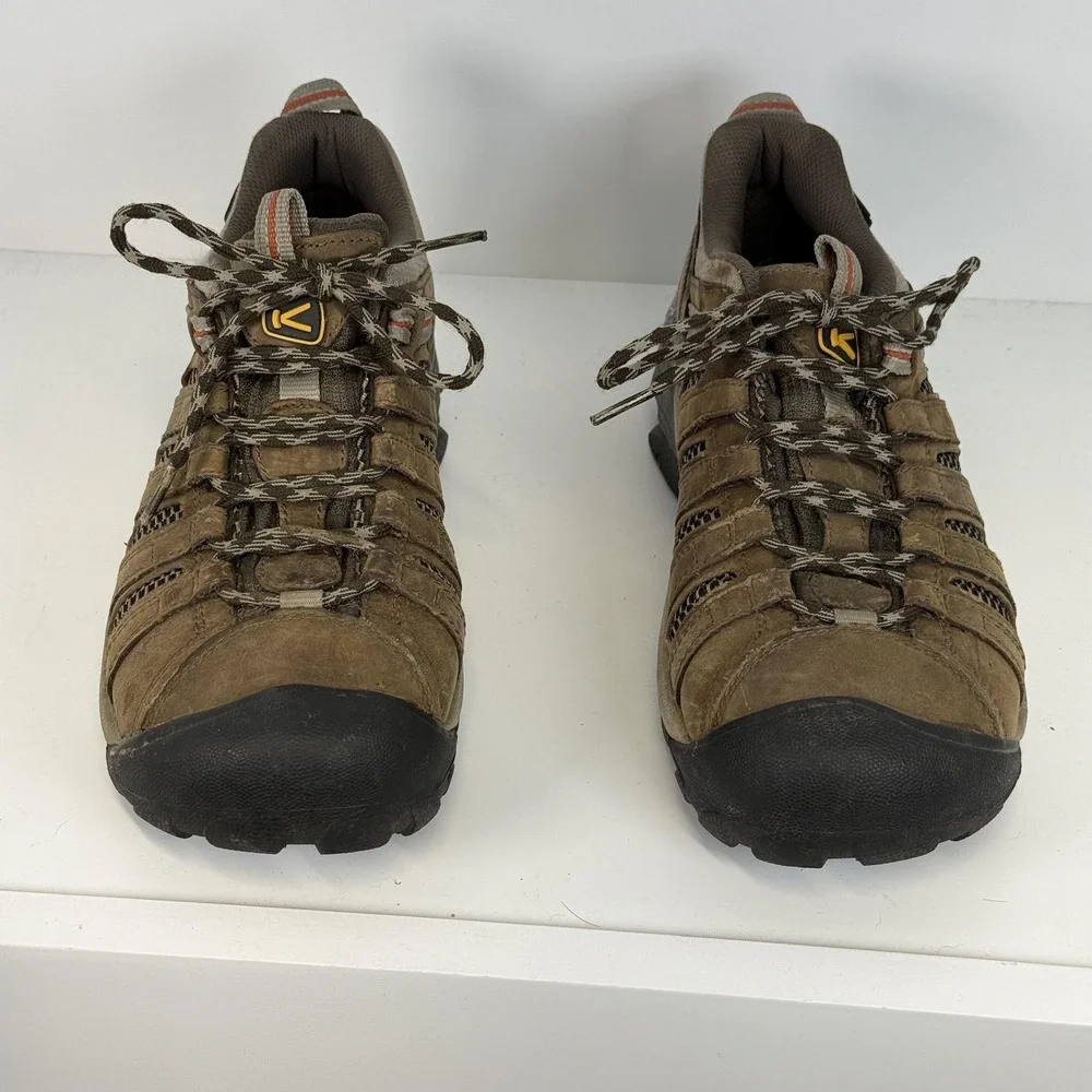 Keen Shoes Mens 8 Brown Voyageur Ankle Hiking Outdoors Mesh Comfort Lace Up